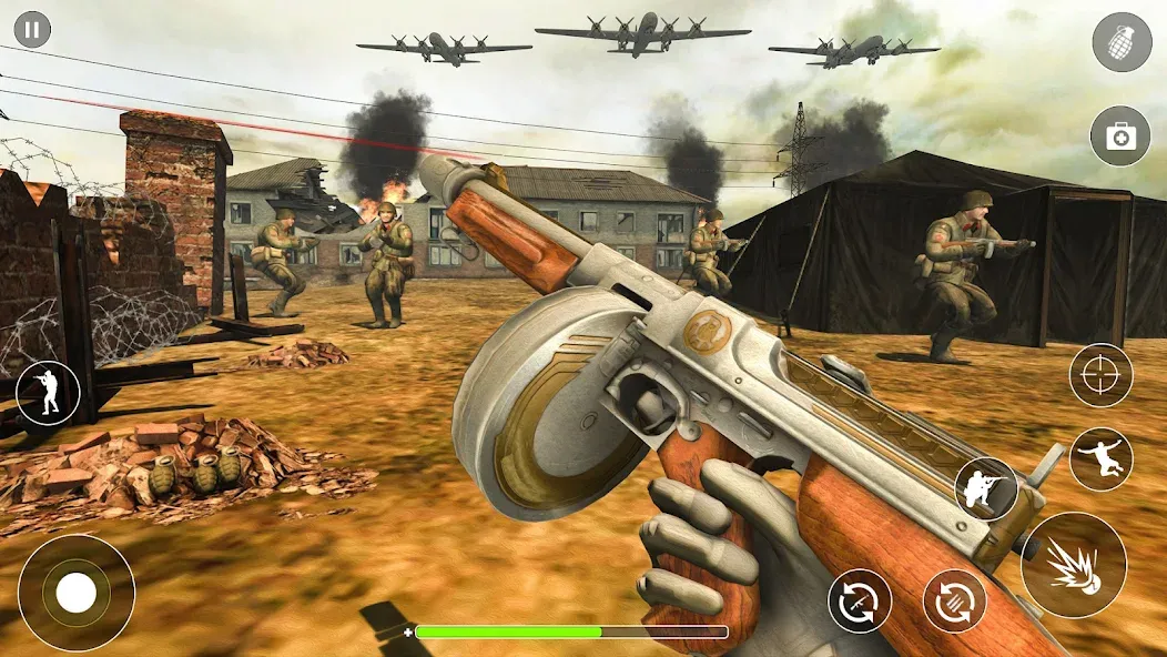 Взломанная WW2 Survival Shooter :Gun fire (Вторая Мировая Война  )  [МОД Menu] — стабильная версия apk на Андроид screen 4