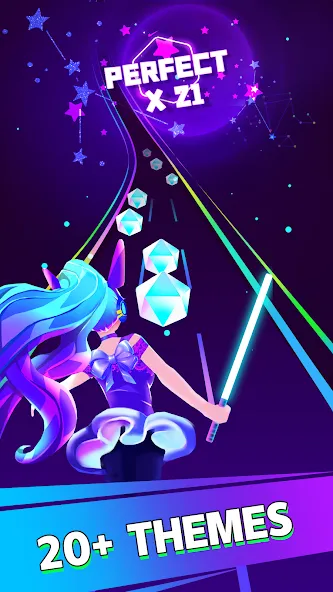 Взломанная Beat Dancing EDM:music game (Бит Дэнсинг ЭДМ)  [МОД Mega Pack] — полная версия apk на Андроид screen 2