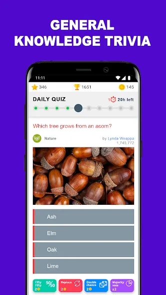 Скачать взломанную QuizzClub. Quiz & Trivia game (КвиззКлуб)  [МОД Mega Pack] — последняя версия apk на Андроид screen 1