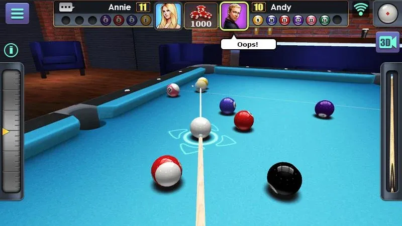 Взломанная 3D Pool Ball  [МОД Unlimited Money] — последняя версия apk на Андроид screen 1