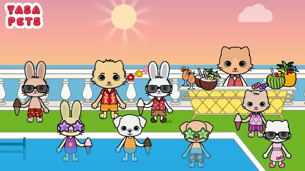 Скачать взлом Yasa Pets Vacation (Яса Петс Вакейшн)  [МОД Menu] — стабильная версия apk на Андроид screen 3