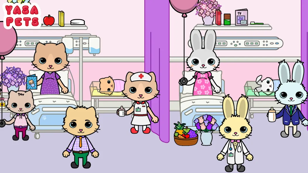 Взломанная Yasa Pets Hospital (Яса Петс Хоспитал)  [МОД Меню] — стабильная версия apk на Андроид screen 5