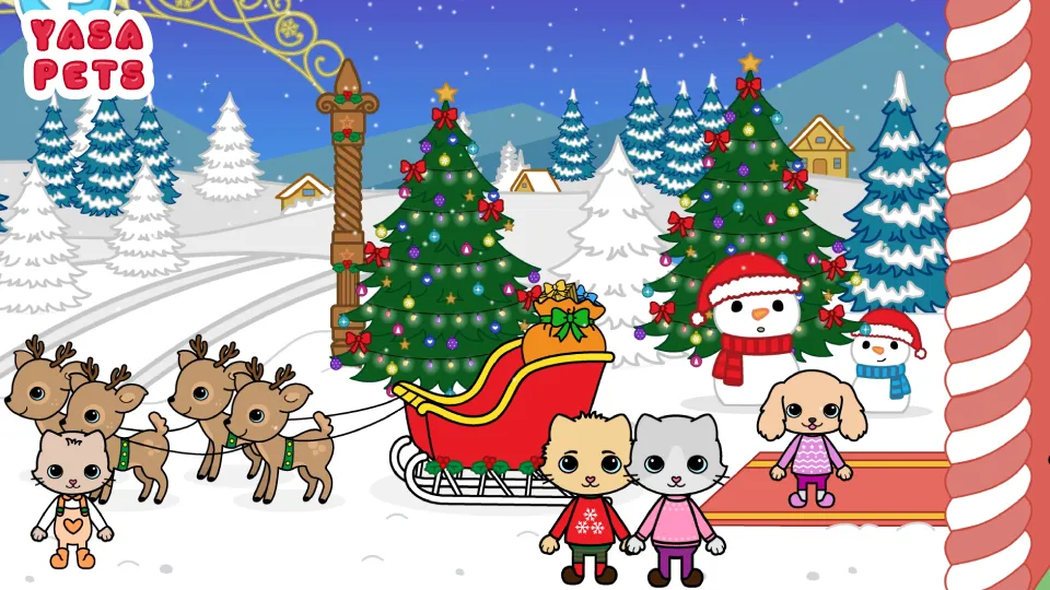 Скачать взлом Yasa Pets Christmas (Яса Петс Кристмас)  [МОД Много монет] — последняя версия apk на Андроид screen 2