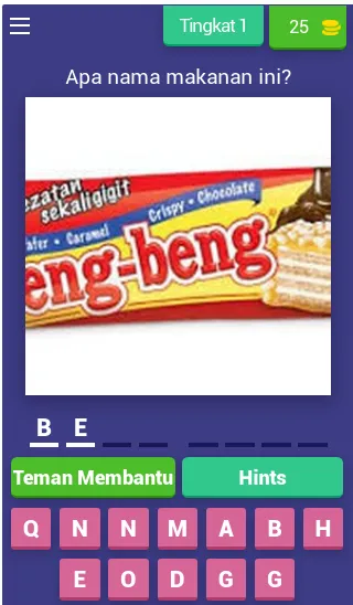 Скачать взлом Tebak Makanan Ringan Indonesia (Гаме маканан Ринган)  [МОД Бесконечные монеты] — стабильная версия apk на Андроид screen 1