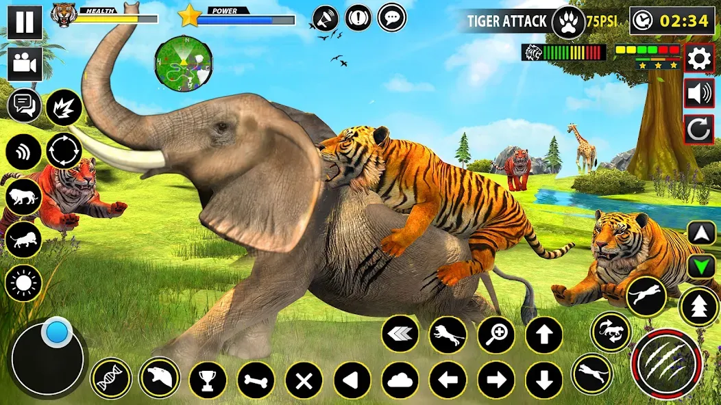 Скачать взлом Tiger Simulator Lion games 3D (Тигровый Симулятор Игр Льва 3D)  [МОД Бесконечные деньги] — полная версия apk на Андроид screen 3