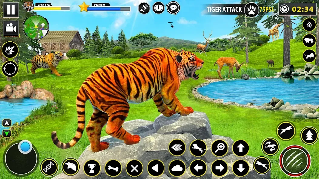 Скачать взлом Tiger Simulator Lion games 3D (Тигровый Симулятор Игр Льва 3D)  [МОД Бесконечные деньги] — полная версия apk на Андроид screen 4