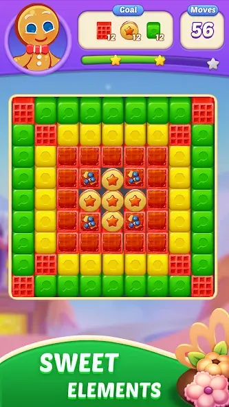 Взломанная Candy Blast Fever:Cubes Crush (Кенди Бласт Фивер)  [МОД Много денег] — полная версия apk на Андроид screen 2