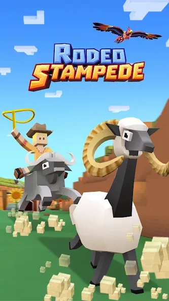 Взломанная Rodeo Stampede: Sky Zoo Safari  [МОД Mega Pack] — последняя версия apk на Андроид screen 1