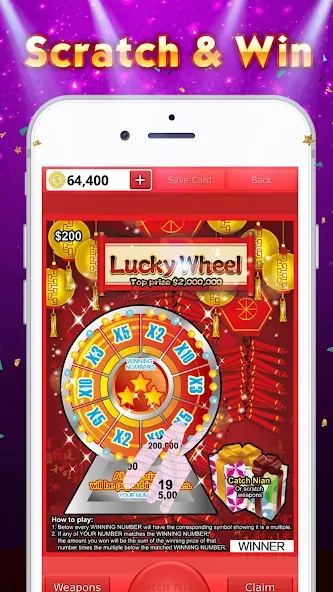 Скачать взломанную Lottery Scratch Off — Mahjong  [МОД Бесконечные монеты] — полная версия apk на Андроид screen 5