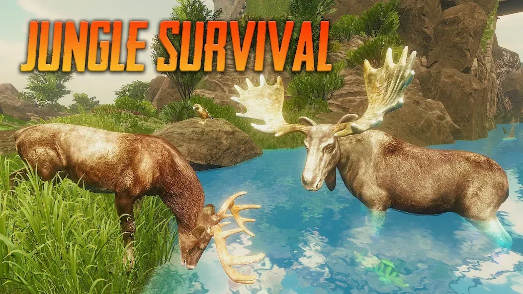 Взлом The Moose — Animal Simulator (Зе Мус)  [МОД Все открыто] — последняя версия apk на Андроид screen 1