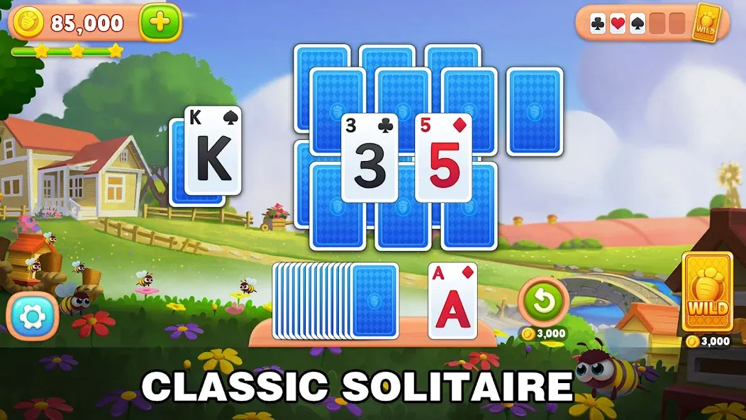 Скачать взлом Solitaire Farm: Card Games (Соляр Фарм)  [МОД Все открыто] — полная версия apk на Андроид screen 1