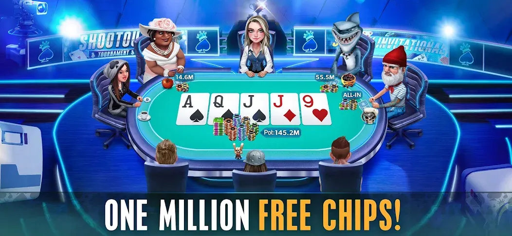 Скачать взлом HD Poker: Texas Holdem Casino (ХД Покер)  [МОД Unlimited Money] — стабильная версия apk на Андроид screen 1