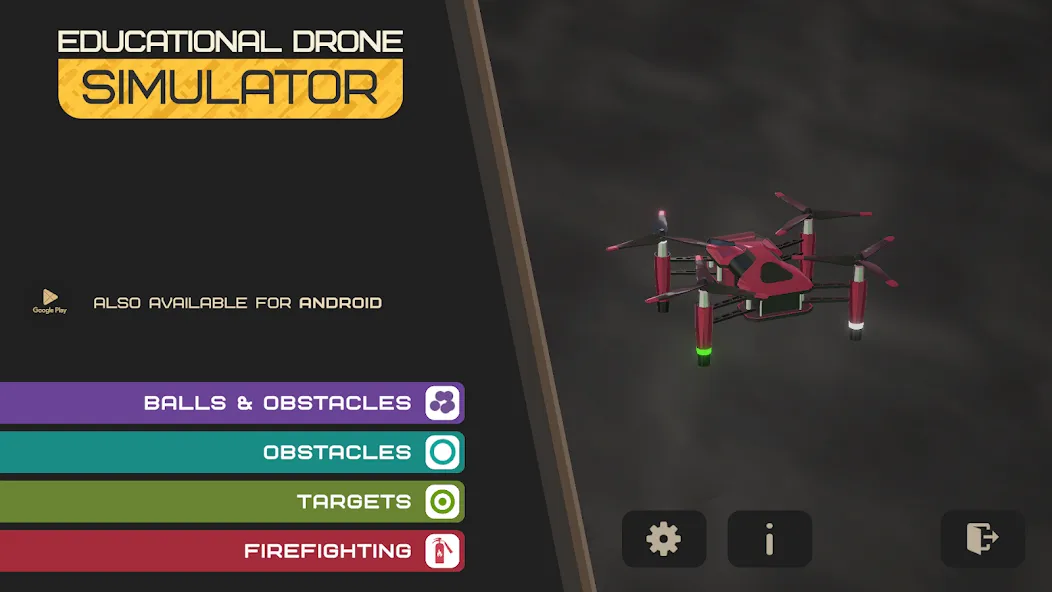 Скачать взлом Edu Drone Simulator  [МОД Mega Pack] — полная версия apk на Андроид screen 1