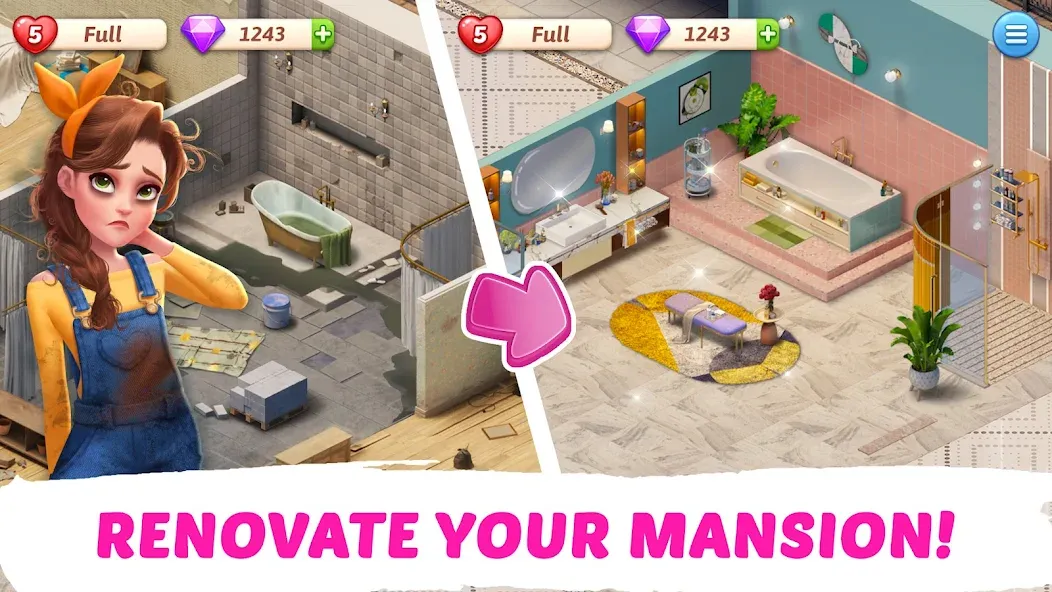 Скачать взлом My Story — Mansion Makeover  [МОД Меню] — стабильная версия apk на Андроид screen 2