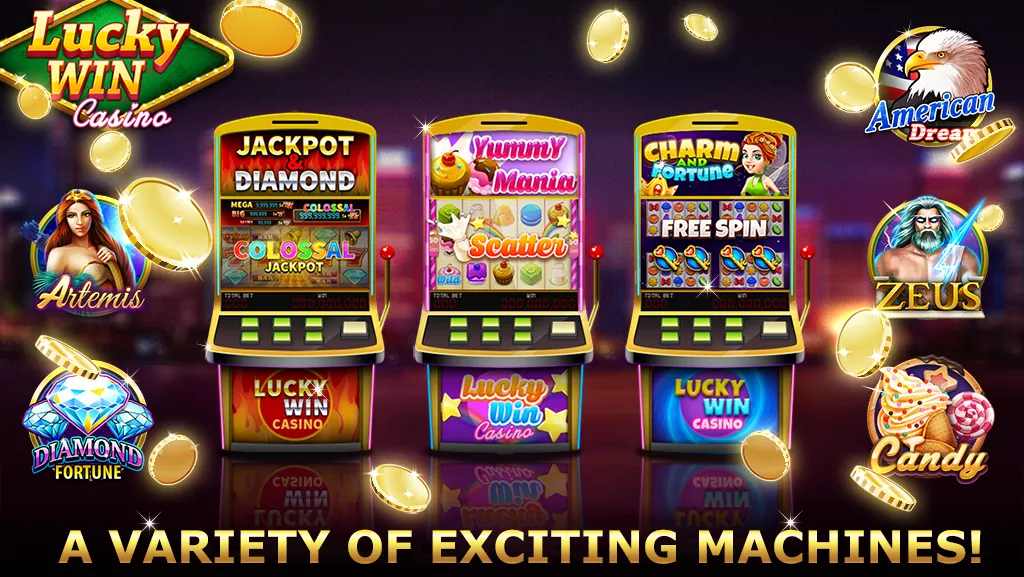 Взломанная Lucky Win Casino™ SLOTS GAME (Лаки Вин казино СЛОТЫ ИГРА)  [МОД Много денег] — стабильная версия apk на Андроид screen 2