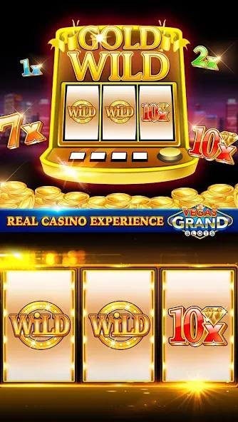 Скачать взломанную Vegas Grand Slots:Casino Games (Вегас Гранд Слоты)  [МОД Все открыто] — полная версия apk на Андроид screen 2