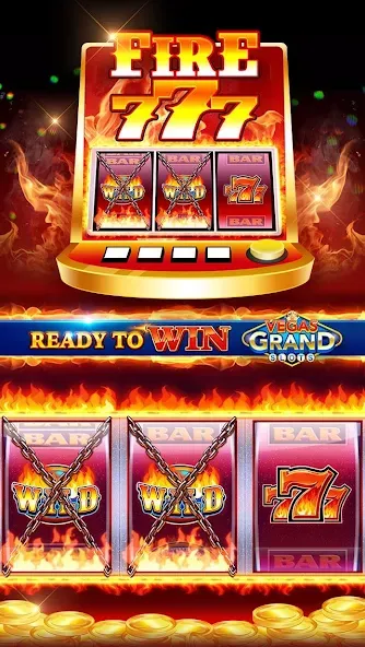 Скачать взломанную Vegas Grand Slots:Casino Games (Вегас Гранд Слоты)  [МОД Все открыто] — полная версия apk на Андроид screen 3