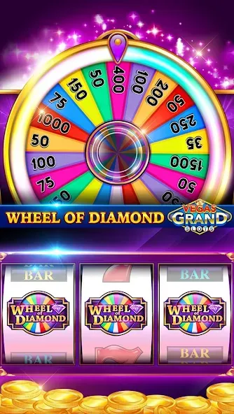 Скачать взломанную Vegas Grand Slots:Casino Games (Вегас Гранд Слоты)  [МОД Все открыто] — полная версия apk на Андроид screen 4