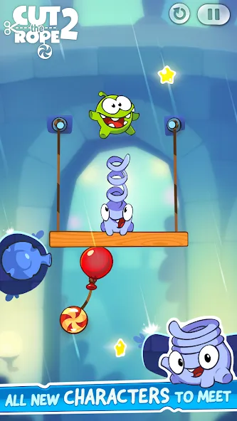 Скачать взломанную Cut the Rope 2 (Кат зе Роуп 2)  [МОД Много денег] — полная версия apk на Андроид screen 4