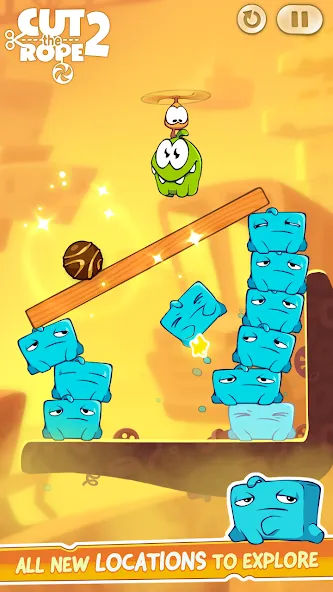 Скачать взломанную Cut the Rope 2 (Кат зе Роуп 2)  [МОД Много денег] — полная версия apk на Андроид screen 5