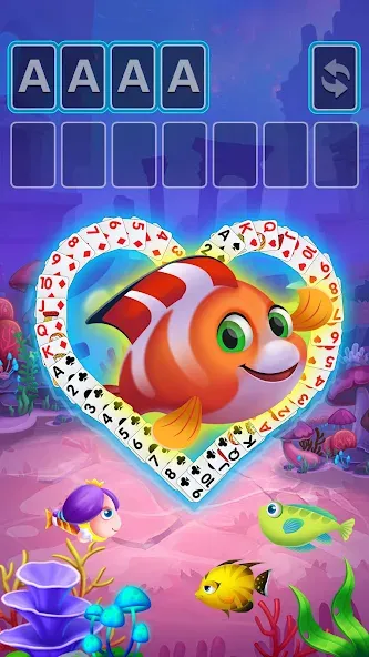 Скачать взломанную Solitaire Fish Klondike Card (Солитер Карточная игра Клондайк Фиш)  [МОД Много монет] — стабильная версия apk на Андроид screen 4