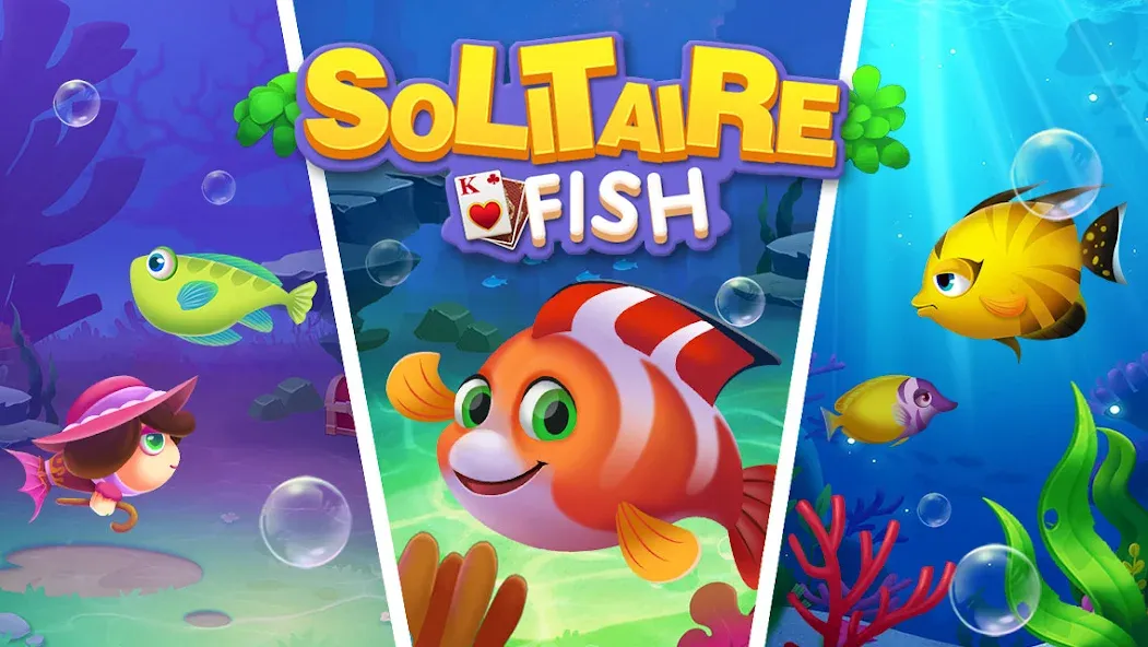 Скачать взломанную Solitaire Fish Klondike Card (Солитер Карточная игра Клондайк Фиш)  [МОД Много монет] — стабильная версия apk на Андроид screen 5