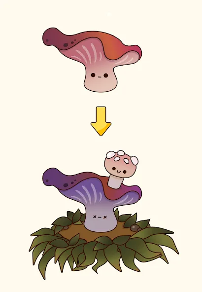 Взломанная Mushroom Stories Clicker  [МОД Много монет] — стабильная версия apk на Андроид screen 2