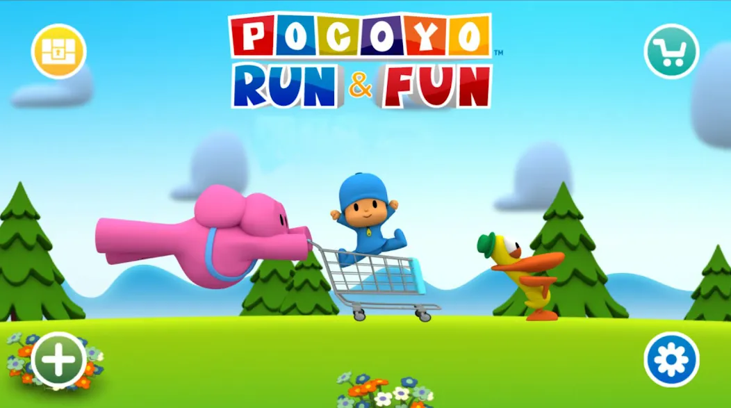 Взлом Pocoyo Run & Fun: Cartoon Jump  [МОД Много денег] — последняя версия apk на Андроид screen 1