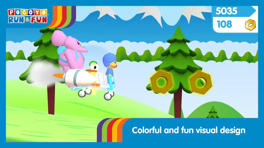 Взлом Pocoyo Run & Fun: Cartoon Jump  [МОД Много денег] — последняя версия apk на Андроид screen 5