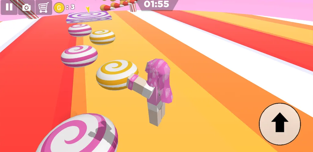 Взломанная Candy Parkour Sweet girl (Кенди Паркур Свит грл)  [МОД Menu] — стабильная версия apk на Андроид screen 3