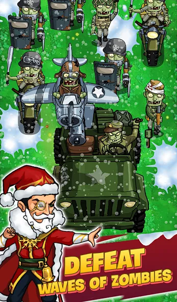 Скачать взломанную Zombie War Idle Defense Game (Зомби Война)  [МОД Все открыто] — полная версия apk на Андроид screen 4