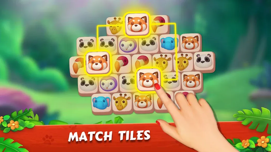 Взломанная Zoo Tile — Match Puzzle Game (Зу Тайл)  [МОД Unlocked] — последняя версия apk на Андроид screen 4