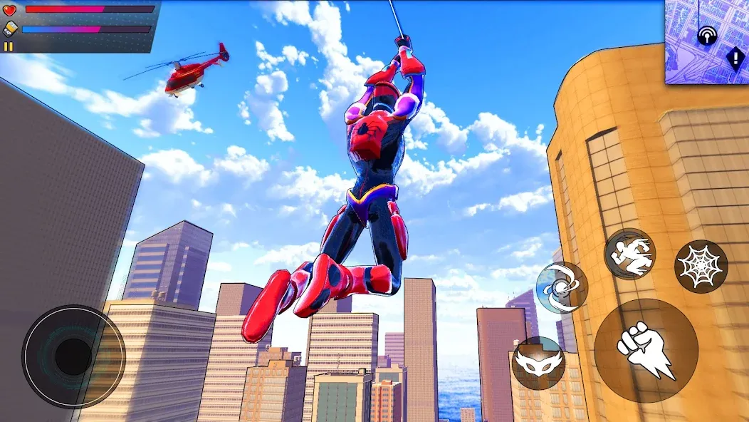 Взломанная Spider Hero:Super City Hero (пайдер Хиро)  [МОД Все открыто] — полная версия apk на Андроид screen 1