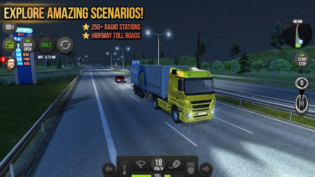 Скачать взлом Truck Simulator : Europe  [МОД Unlimited Money] — стабильная версия apk на Андроид screen 2