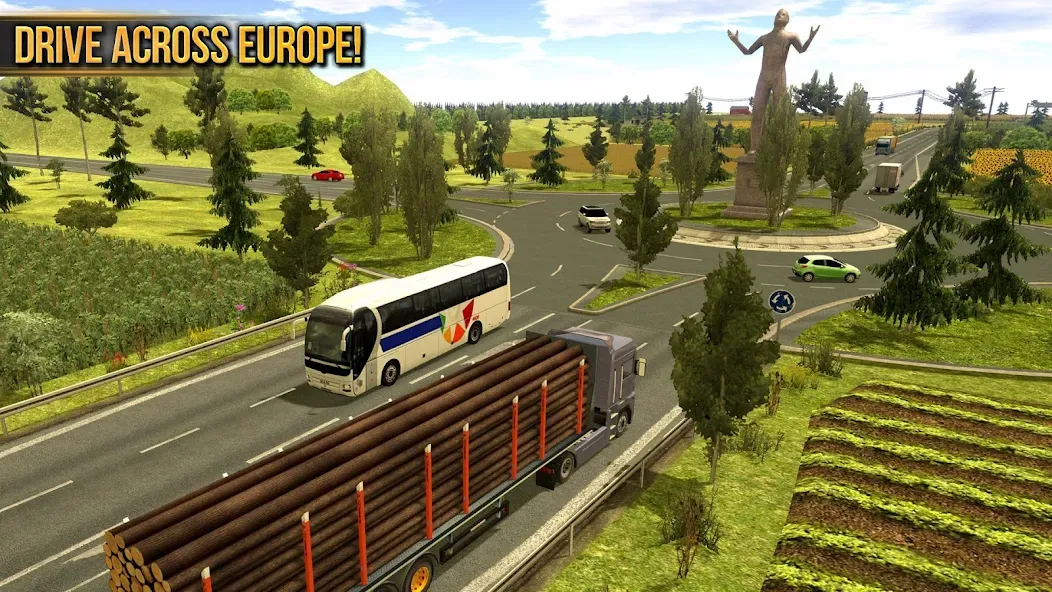 Скачать взлом Truck Simulator : Europe  [МОД Unlimited Money] — стабильная версия apk на Андроид screen 3