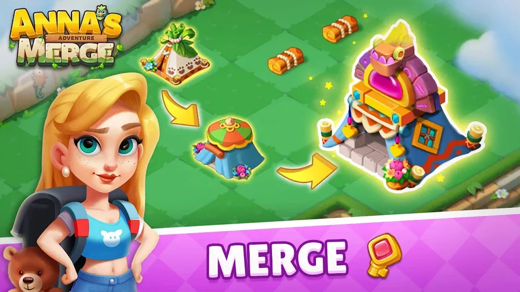 Взломанная Anna's Merge Adventure  [МОД Unlimited Money] — последняя версия apk на Андроид screen 2