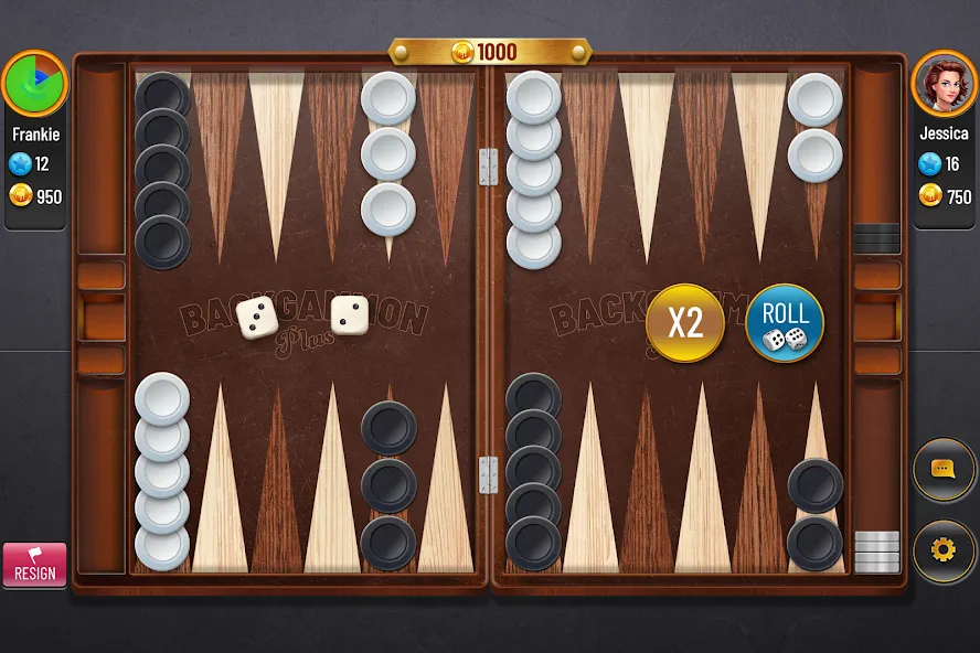 Скачать взлом Backgammon Plus — Board Game (Бэкгаммон Плюс)  [МОД Unlimited Money] — стабильная версия apk на Андроид screen 1