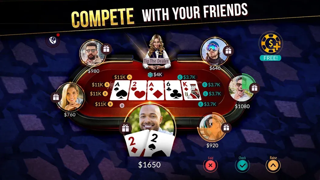 Взлом Zynga Poker ™ – Texas Holdem (Зинга Покер)  [МОД Меню] — последняя версия apk на Андроид screen 3