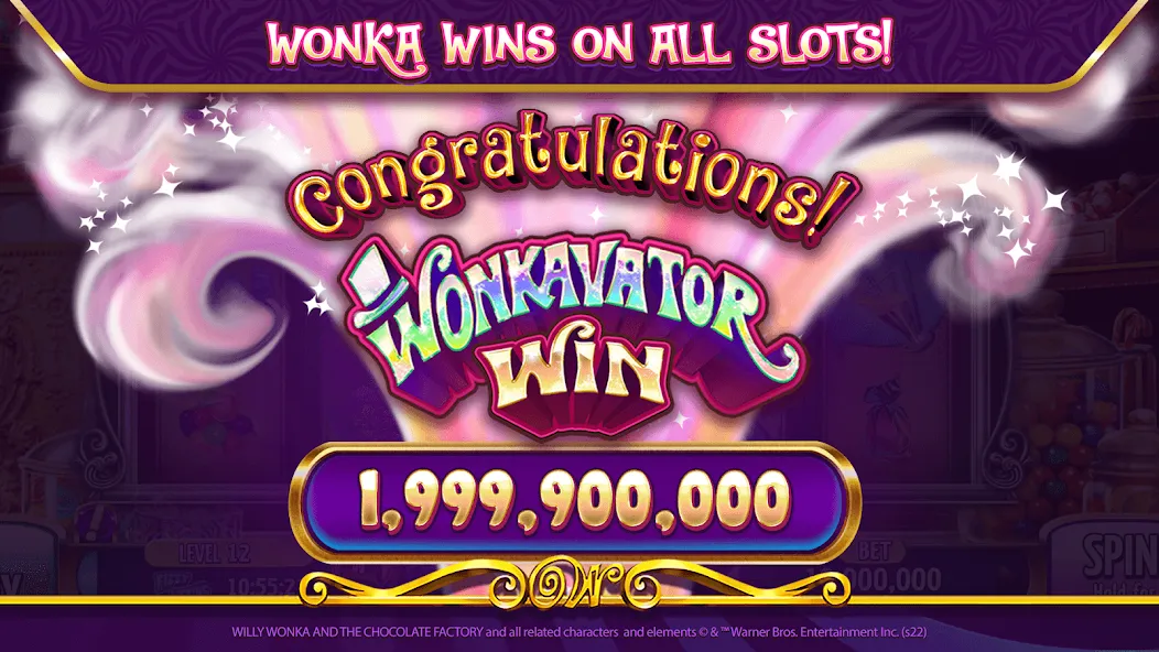 Взломанная Willy Wonka Vegas Casino Slots (Вилли Вонка Вегас Казино Слоты)  [МОД Unlimited Money] — стабильная версия apk на Андроид screen 1