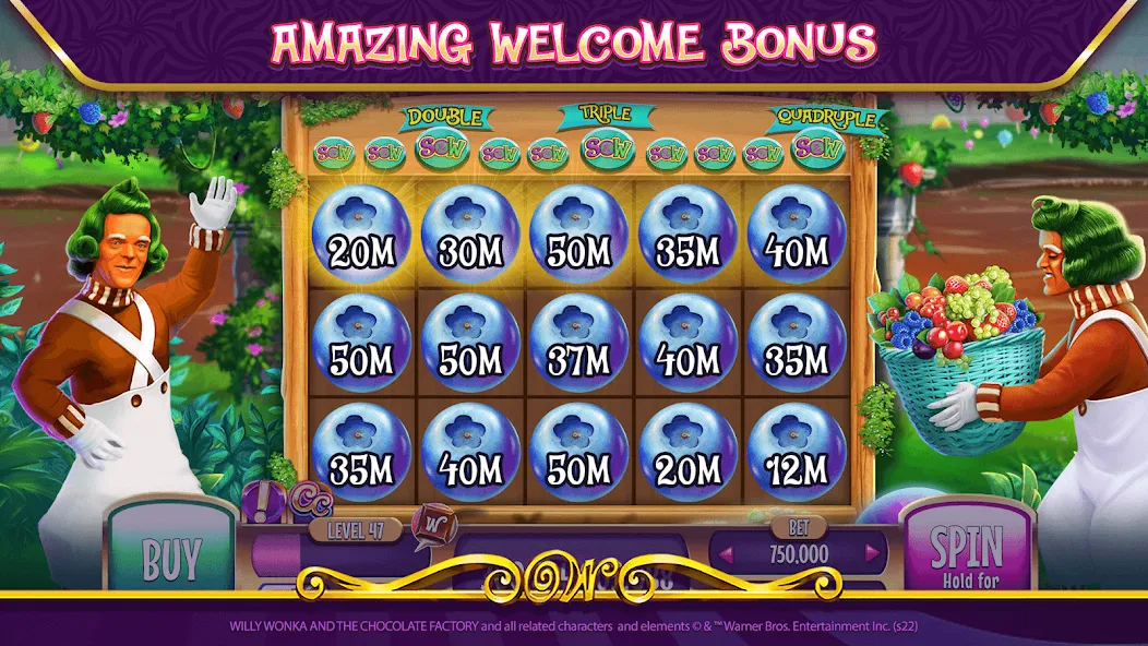 Взломанная Willy Wonka Vegas Casino Slots (Вилли Вонка Вегас Казино Слоты)  [МОД Unlimited Money] — стабильная версия apk на Андроид screen 5