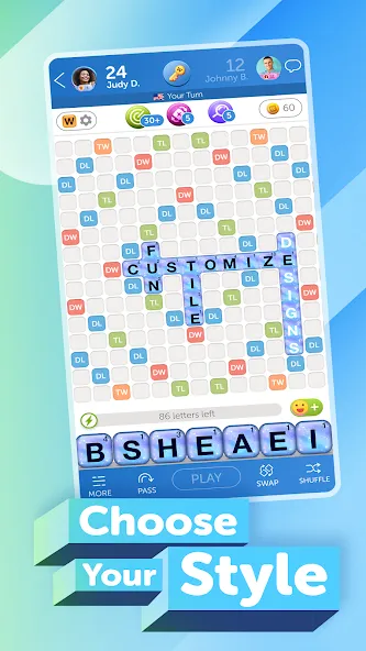 Взломанная Words With Friends 2 Word Game (Вордс вит Френдс 2 Классик)  [МОД Unlimited Money] — стабильная версия apk на Андроид screen 5