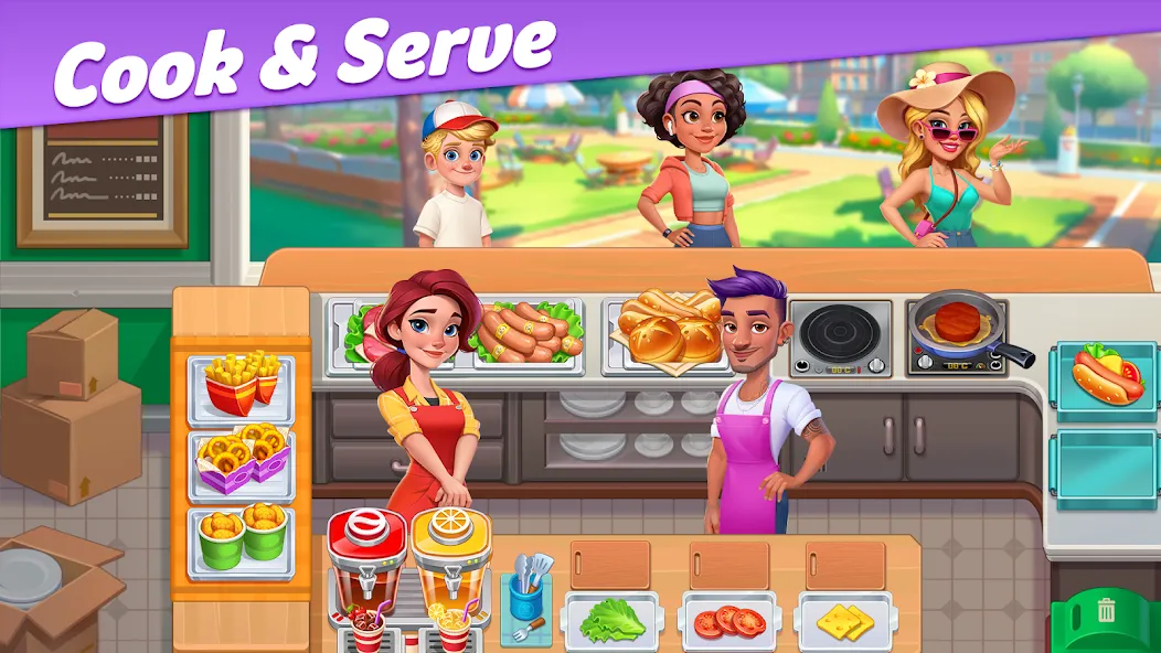 Скачать взломанную Restaurant Rescue — Food Games (Ресторанный спасатель)  [МОД Бесконечные деньги] — полная версия apk на Андроид screen 1