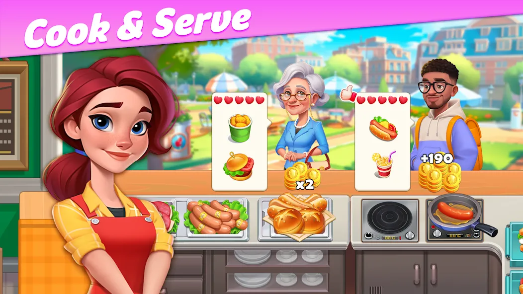 Скачать взломанную Restaurant Rescue — Food Games (Ресторанный спасатель)  [МОД Бесконечные деньги] — полная версия apk на Андроид screen 4