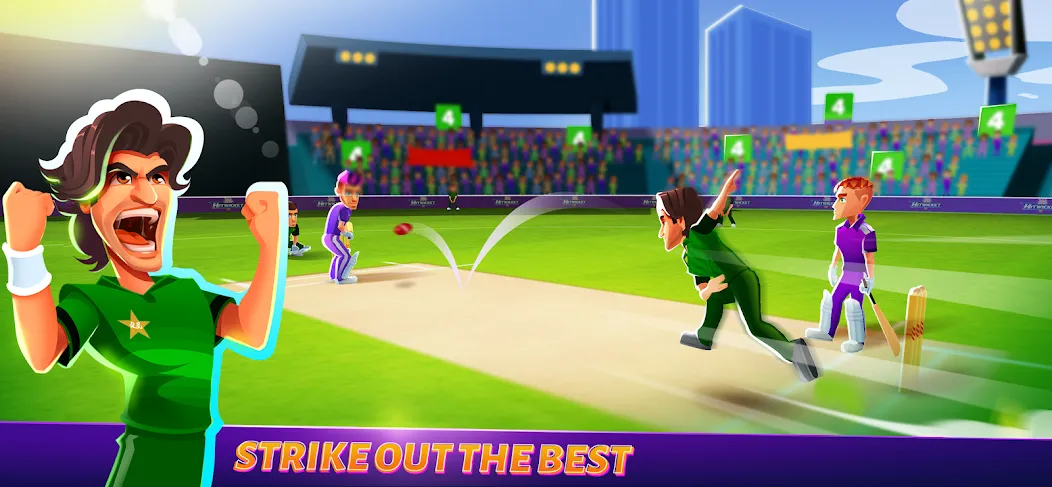 Скачать взломанную Hitwicket An Epic Cricket Game (Хитвикет)  [МОД Бесконечные монеты] — последняя версия apk на Андроид screen 3