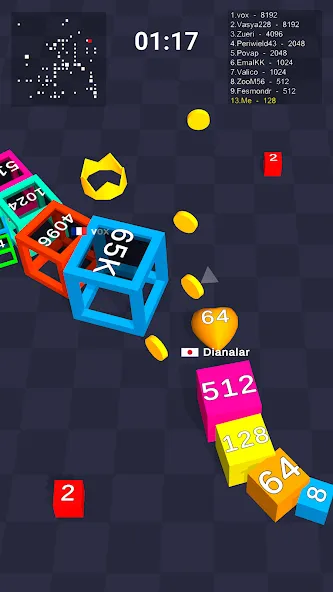 Скачать взлом Cube Arena 2048: Merge Numbers  [МОД Unlimited Money] — последняя версия apk на Андроид screen 5