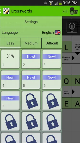 Взломанная Crosswords  [МОД Много монет] — стабильная версия apk на Андроид screen 2