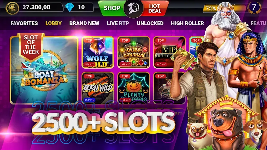 Скачать взломанную SpinArena Online Casino Slots (СпинАрена Онлайн Казино Слоты)  [МОД Меню] — полная версия apk на Андроид screen 1