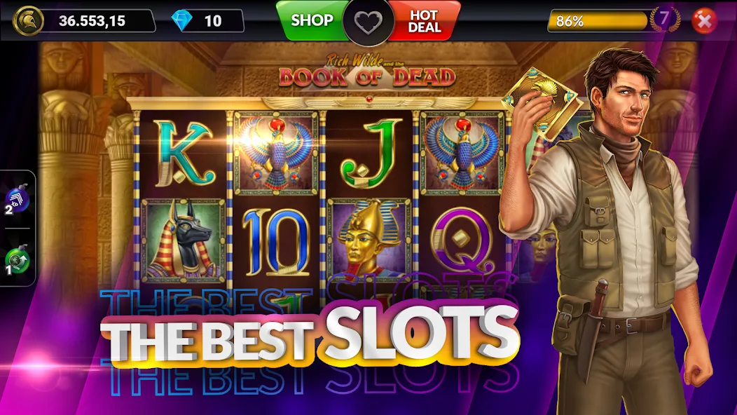 Скачать взломанную SpinArena Online Casino Slots (СпинАрена Онлайн Казино Слоты)  [МОД Меню] — полная версия apk на Андроид screen 3