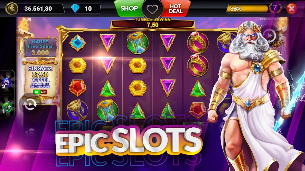 Скачать взломанную SpinArena Online Casino Slots (СпинАрена Онлайн Казино Слоты)  [МОД Меню] — полная версия apk на Андроид screen 5