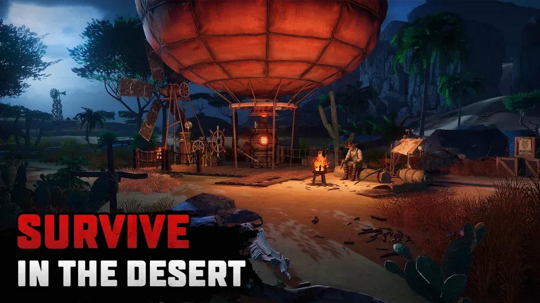 Скачать взломанную Raft® Survival: Desert Nomad (Рафт Сурвайвал)  [МОД Mega Pack] — последняя версия apk на Андроид screen 1